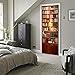 SENGE Bookshelf Door Wall Murals Door Murals Door Decals Door Wall Sticker Bookcase Door Wall Stickers Wallpaper Mural DIY Home Decor Poster Decoration (4#Bookshelf)