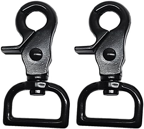 1" Gun Metal Black Nickel Trigger Scissor Snaps set of 2 pcs