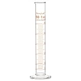 stonylab 1-Pack Graduated Cylinder, Borosilicate