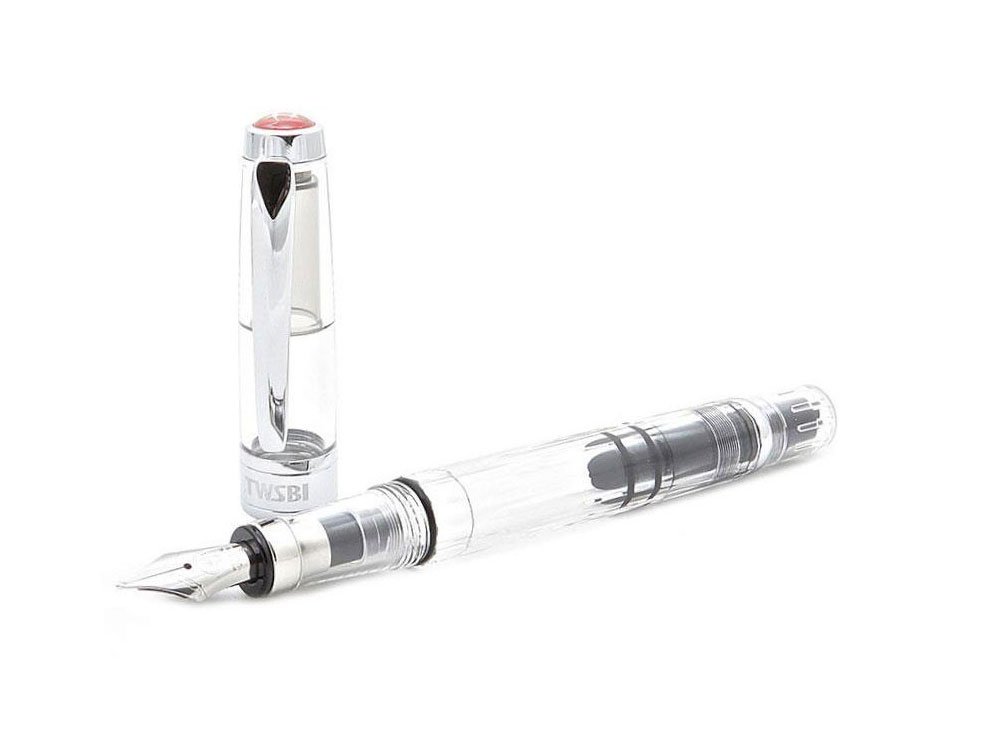 Twsbi Diamond 580 Clear Fountain Pen, Resin, Metal, M7443130 - M