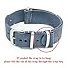 CIVO Watch Bands NATO Premium Ballistic Nylon Watch Strap Stainless Steel Buckle (Smoke Grey, 20mm)