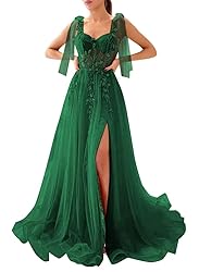 Dymaisei Sweetheart Lace Prom Dresses Spaghetti