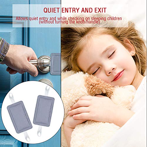 6 Pieces Door Silencer Door Jammer Door Closer Cushion with Elastic