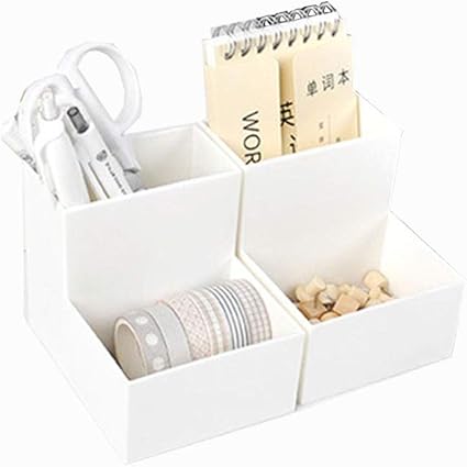 Amazon 小物入れ ペン立て 収納ケース 文房具 ペン収納 小物ケース 化粧品 リモコン ピアス アクセサリー収納 化粧品収納ボックス シンプル 多機能収納 ぺんたて 卓上 寝室 ビジネス オフィス 文具収納 オフェス用品 友達 家族 プレゼント A ペン立て 文房具