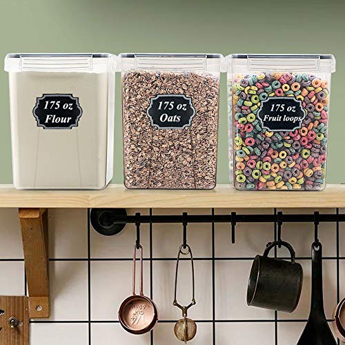 Blingco Extra Large Food Storage Containers Airtight Tall Cereal & Dry