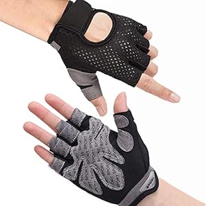 Hually Fitness Handschoenen, Trainings Handschoenen, Antislip Handschoenen Voor Gewichtheffen, Extra Licht en Ademend…