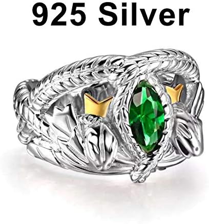 Nattaphol Rings 925 Sterling Silver Aragorn Ring of Barahir LOTR Wedding Ring Fashion Men Jewelry Fan giftn Jewelry (9)