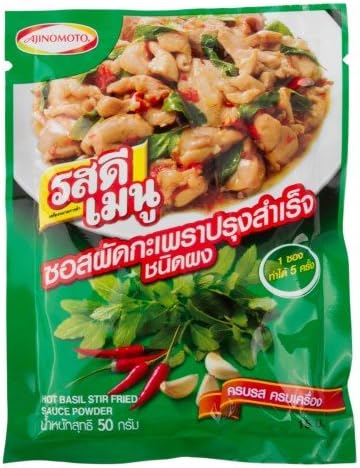 Rosdee Menu Hot Basil Stir Fried Sauce Powder 50g