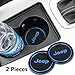 2 Pack 2.75 inch Car Interior Accessories Anti Slip Cup Mat for Jeep Grand Cherokee Wrangler Compass Cherokee Renegade Patriot Grand Comander Decoration,etc All Models (Blue)