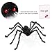 AmyHomie Giant Halloween Scary Yard Outdoor Decor, Fake Large Hairy Spider Props Christmas, 50inch, Black