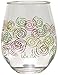 C.R. Gibson 16-Ounce Stemless Holiday Acrylic Wine Glasses, By Lolita, Set of 2, BPA Free, Measures 3.5
