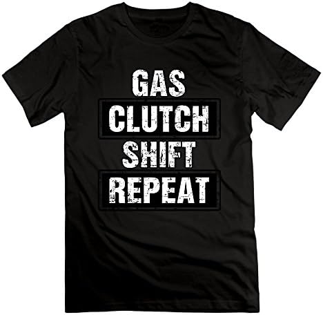 MC WUAHW Gas Clutch Shift Repeat Mens Funny Tshirt Short Sleeve Jersey