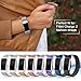 Find-MyWay Compatible with Fitbit Charge 2 Band,Charge 2 Accessories Bracelet Women Men Wristbands Strap Rose Gold Silver Compatible for Charge 2 Fitness Tracker