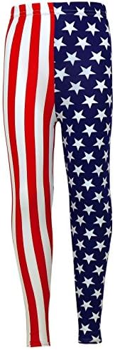 A2Z 4 Kidsa2z4kids Girls USA Legging Kids Stripes & Stars Print American Leggings Age 7-13 Years