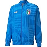 PUMA Mens Figc Home Prematch Jacket Soccer Cleats Lightweight - Blue - Size XL