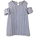Jastore Baby Girl Clothes Summer Dress Cotton Cute Striped Princess Dresses (6T, Stripe)