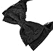 1980s Lace Hair Scarf Headband with Satin for Culture Women's 80s Themed Costume Accessory,Black