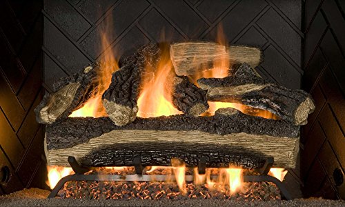 Sure Heat MO24DBNL-60 Vented Gas Fireplace Logs, 24", Charred Oak - Thumbnail 2