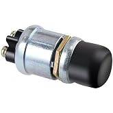 SUPERFASTRACING 50A 12V Push Button Starter Switch for Car Boat Track | Heavy Duty Momentary, Weatherproof, For Horn Engine Starter
