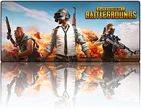 PUBG Gaming Mouse Pad Extended Professional XXL Large Computer Game Keyboard Mat for PLAYERUNKNOWN’S BATTLEGROUNDS (27.6x11.8x0.1IN) (002)