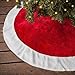Ivenf Christmas Tree Skirt, 48 inches Large Plush Mercerized Velvet Skirt, Rustic Xmas Tree Holiday Decorations