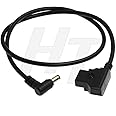 HangTon D-tap Right Angle 12V DC Barrel Power Cable for Feelworld F7 Pro, Atomos Inferno, Blackmagic Video Assist Monitor 24''