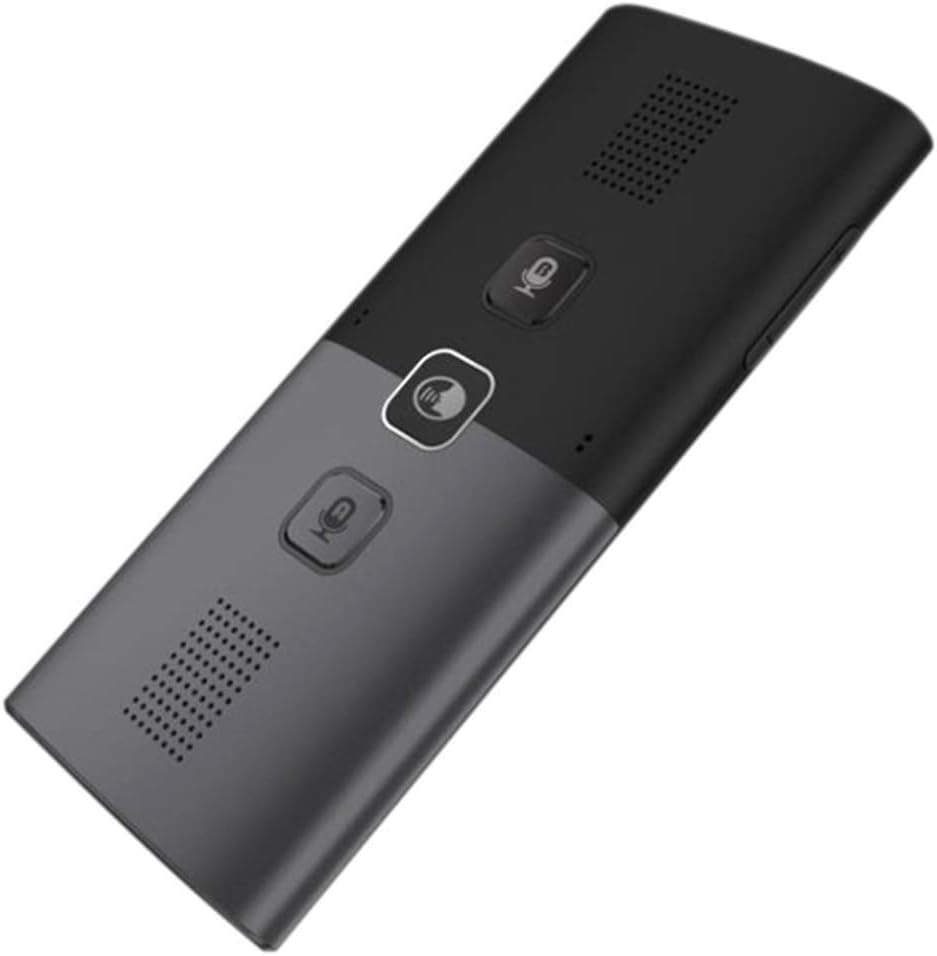RUNWEI Smart Voice Translator Device, Intelligent Speech Translation Device Language Translation Support 23 Languages ​​learning Travel Shopping Business Portable Translator (Color : Gray)