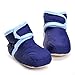 Enteer Infant Snow Boots Premium Soft Sole Anti-Slip Warm Winter Prewalker Toddler Boots (13-18months, navy)