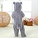 TONWHAR Unisex-Baby Animal Onesie Costume Cartoon Animal Outfit Homewear Kids' One-Piece Rompers(3-6 Months, Gray Cat)
