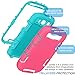 Tekcoo Galaxy S3 Case, [Troyal Series] [Pink/Blue] Hybrid Shock Absorbing Shock Dust Dirt Proof Defender Rugged Full Body Hard Case Cover Shell for Samsung Galaxy S3 S III I9300 GS3 All Carriers
