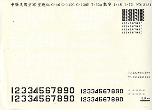 Tiger Wings 1:48 1:72 ROC Air Transport Group C-46/119G/130H T-33A -Decal #8100