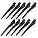 uxcell Metal Single Prong DIY Hairstyle Hair Clip 3.1 Inch Long 10 Pcs Black