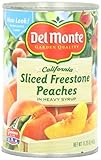 Del Monte Sliced Freestone Peaches in Heavy Syrup, 15.25 Oz (Pack of 6)