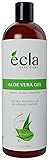 Aloe Vera Gel for Face, Body and Hair - Made with Organic 100% Pure Cold Pressed