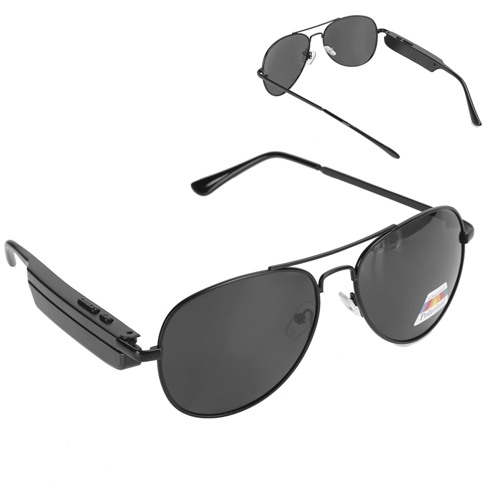 Beufee Smart Glasses, Polarized Sunglasses with Bluetooth Speaker Bluetooth Sunglasses Outdoor Sport Headphone Music Audio Glasses for Men Women