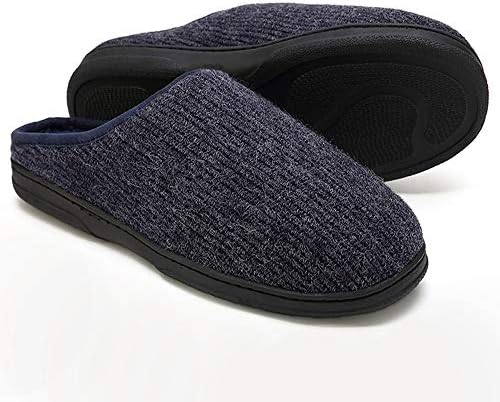 SOSUSHOE Mens Slippers Memory Foam Slip-on House Slippers for Indoor Outdoor with Anti-Skid Sole