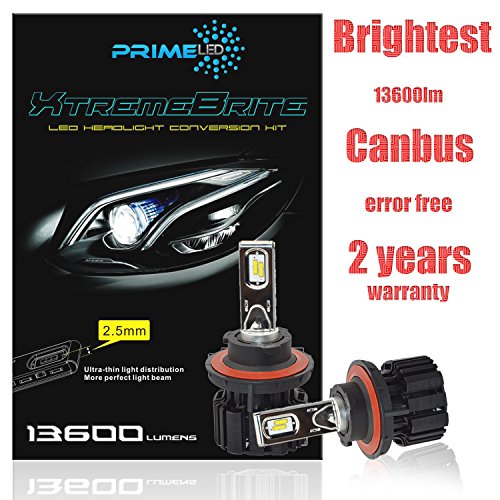 PRIME LED XtremeBrite LED Headlight Kit H13(9008) — 100w 13600Lm – 6K Cool White – 2 Yr Warranty