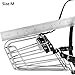 BRONZEDOG Wire Dog Muzzle German Shepherd for Medium Large Dogs Adjustable Durable Metal Basket for Biting Chewing Barking (M)