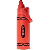 CamelBak Crayola Chug Kids Stainless Steel Water Bottle, Insulated & Leakproof, 16oz, Cherry Red