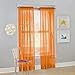 No. 918 Calypso Sheer Voile Rod Pocket Curtain Panel, 59