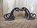 Big Sky Antiques Set of 6 Vintage Style Cast Iron Double Hook Coat Hat Key Rack Hanger