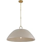 Savoy House 7-2918-1-156 Alta Bohemian Transitional Organic Spun Bamboo Pendant, 1-Light 60 Watt, 33" H x 30" W, Concrete and