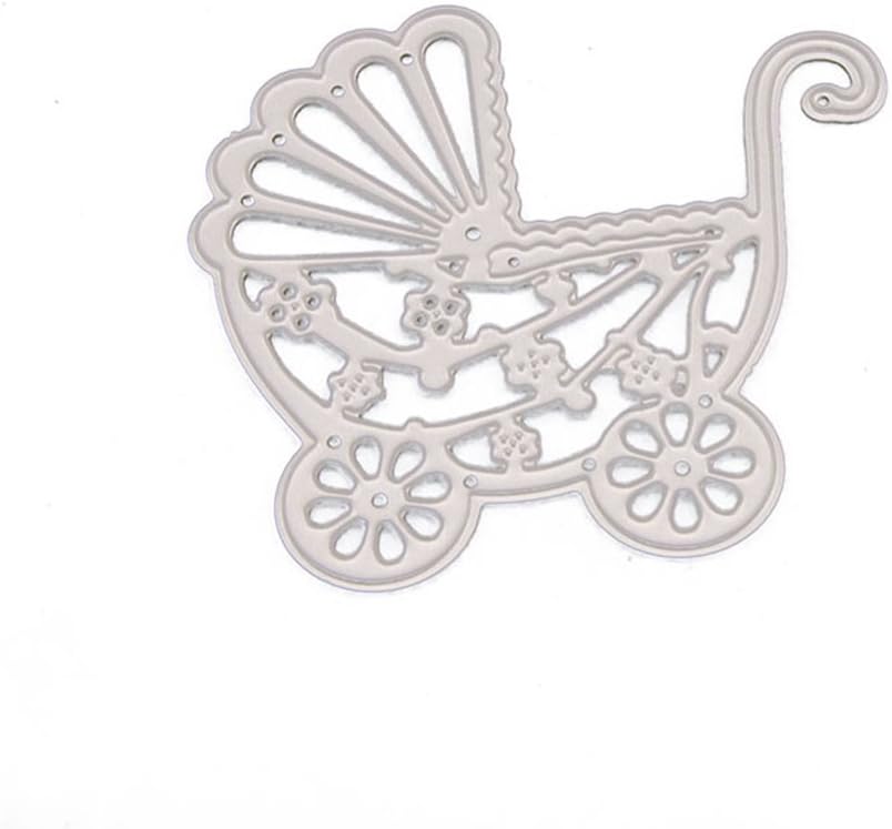 Happinter Die Cuts, Baby Carriage Die Cuts for Card Making Metal Mould Template for DIY Scrapbook Album Embossing Crafts Decor
