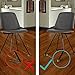 MelonBoat 24 Pack Chair Leg Floor Protectors, Fit Round Leg 9/16 to 5/8 inches, Chair Leg Caps with Furniture Felt Slider Glide Pads, A-RD015, Fit Round Leg Diameter 0.55''-0.63''