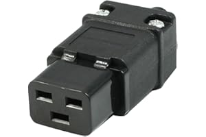 uxcell AC 250V 16A C19 Female Socket Power Cord Connector Black