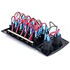 Amarine-made-6-Gang-Red-LED-Indicators-Rocker-Circuit-Breaker-Waterproof-Marine-Boat-Rv-Switch-Panel-Combined-with-Dual-USB-12v-Power-Adapter-Panel-PN-CB6-R-CB1S1S2
