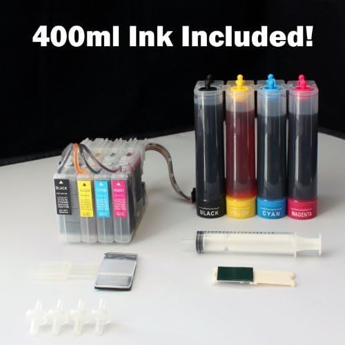 iE (iEagle) Brand Continuous Ink Supply System CISS LC75 for Brother MFC J280W J425W J430W J435W J5910DW J625DW MFC-J6510DW J6710DW J6910DW J825DW J835DW