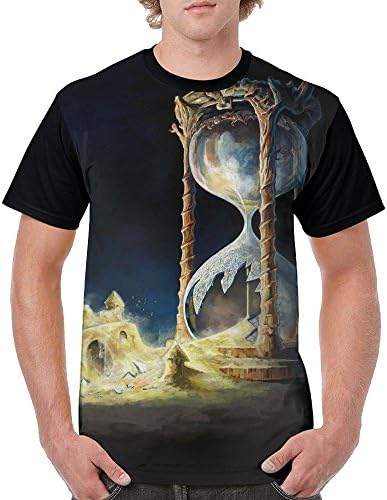 MilcoTH Men's Hourglass Time Classic Tees Teeshirt