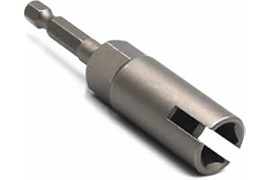 YOUSEMOT 1PCS Deep Power Wing Nut Driver, 1/4" Hex Shank Slot Wing Nut Drill Bit Socket Wrenches Tool for Panel Nuts Screws Eye Q Hanger C Hook Bolt