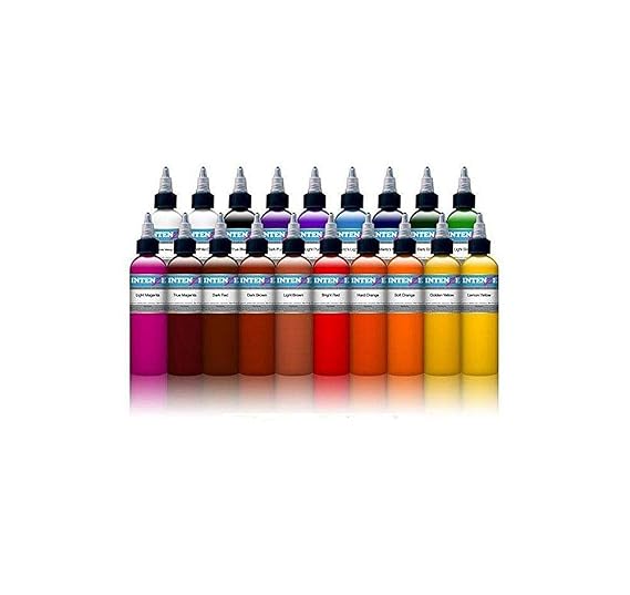 Intenze Tattoo Ink Set 19 Basic Bright